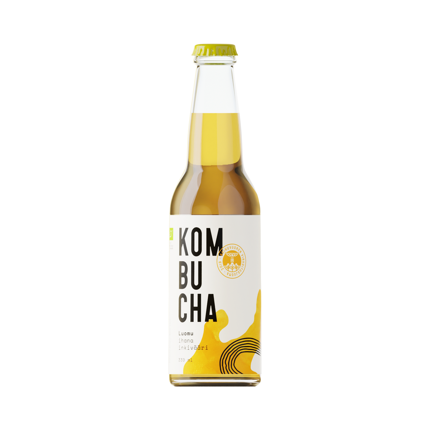Roihuvuoren Luomu Inkiväärikombucha - 0,33L plo