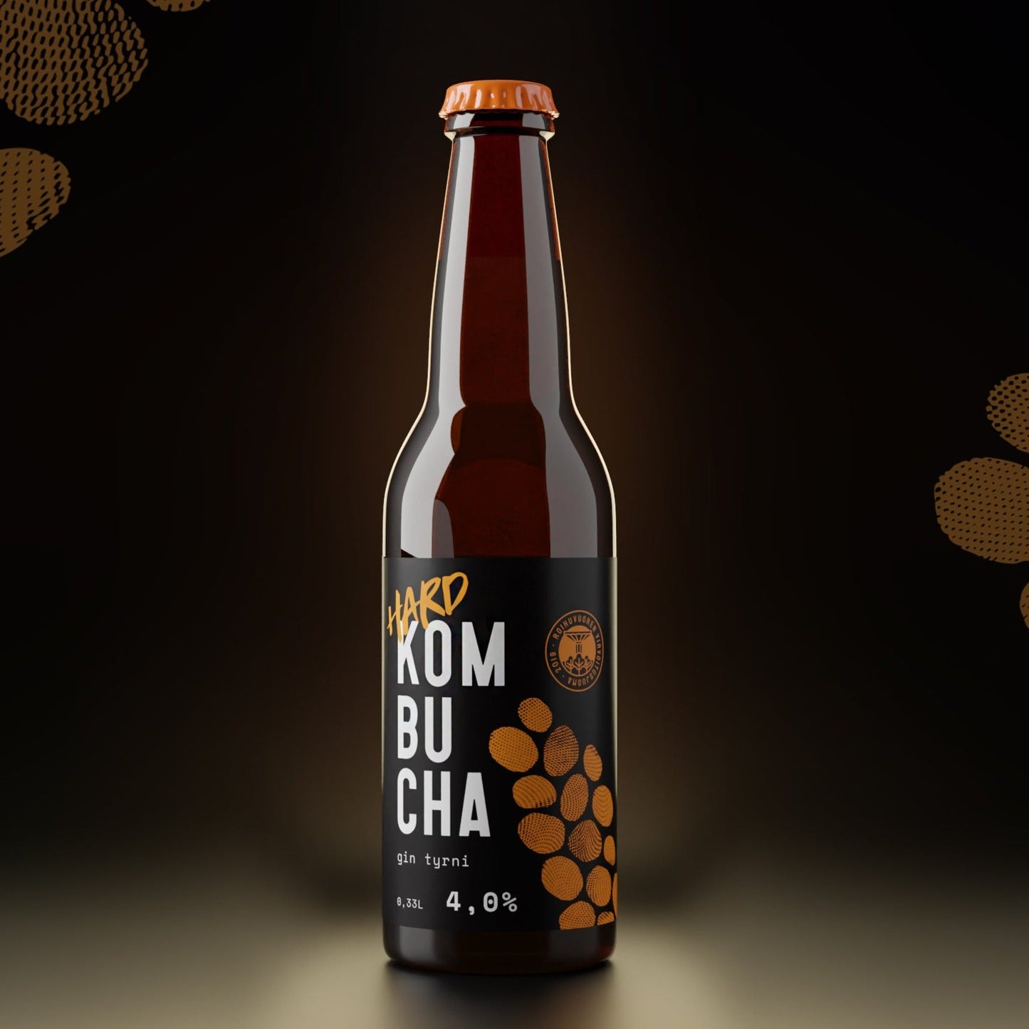 Roihuvuoren Hard Kombucha Gin Tyrni 4% - 6x 0,33L plo