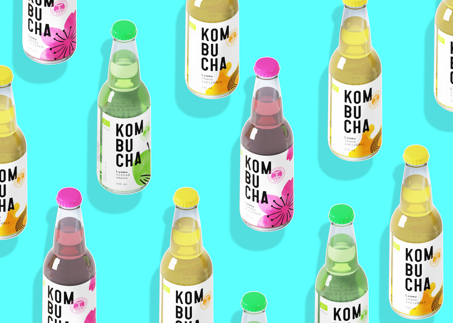 Jolly Pack Roihuvuoren Luomu Kombucha - 24x 0,33L plo